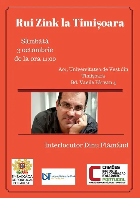 Rui Zink la Timisoara
