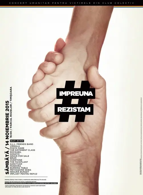 Impreuna Rezistam - Concert umanitar pentru victimele din Colectiv