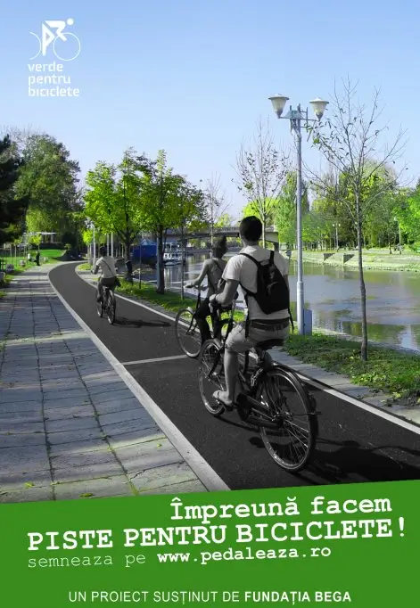 Pistele vopsite destinate biciclistilor