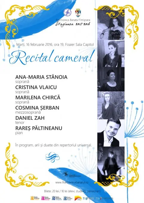 Recital cameral, Arii si duete din repertoriul universal