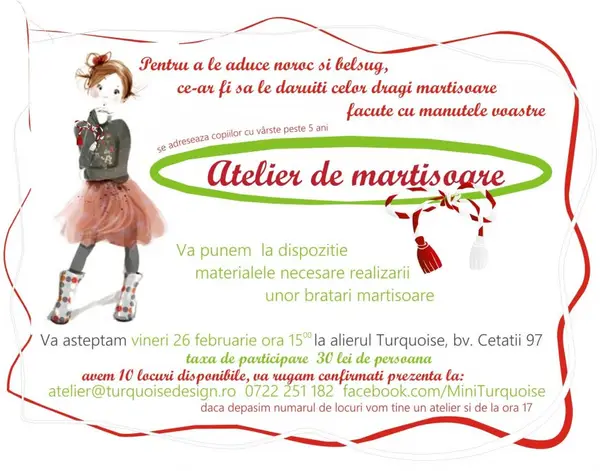 Atelier de confectionat bratari de martisor