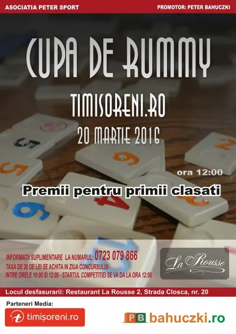 Cupa de Rummy Timisoreni.ro