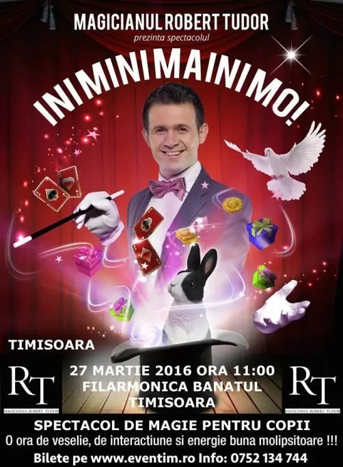 Spectacol de magie pentru copii "Ini Mini Maini Mo"