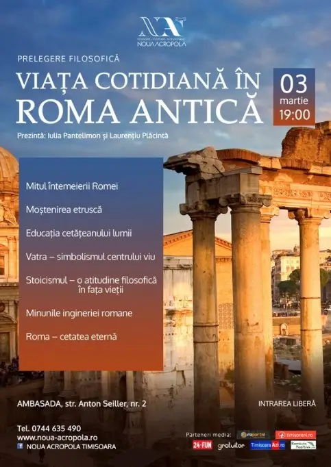 Prelegere filosofica: Viata cotidiana in Roma antica