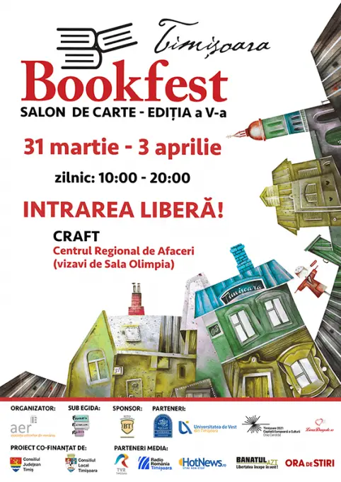 Bookfest va asteapta cu o editie de cinci stele la Timisoara