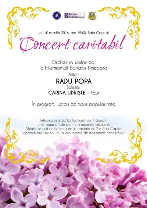 Concert Caritabil pentru Carina