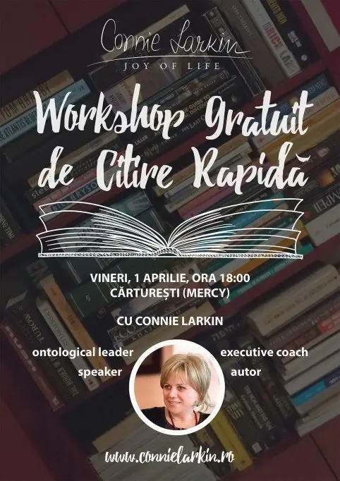Workshop de citire rapida cu Connie Larkin