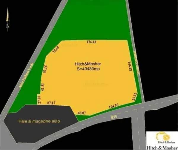 De vanzare teren intravilan pentru dezvoltare rezidentiala, comerciala, birouri.