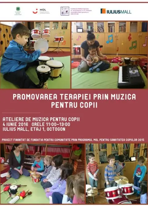 Promovarea terapiei prin muzica pentru copii
