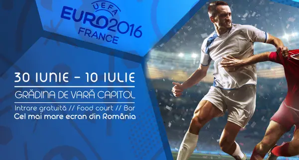 EURO 2016 în aer liber, pe cel mai mare ecran din România