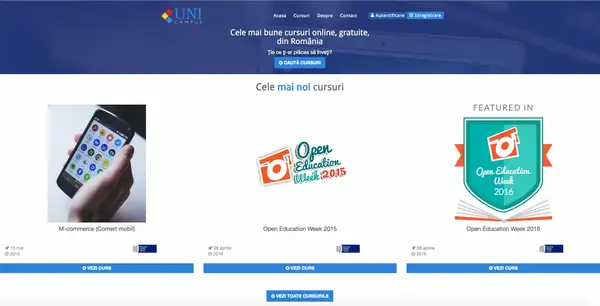 Curs gratuit de m-commerce pe platforma UniCampus a Universitatii Politehnica Timisoara