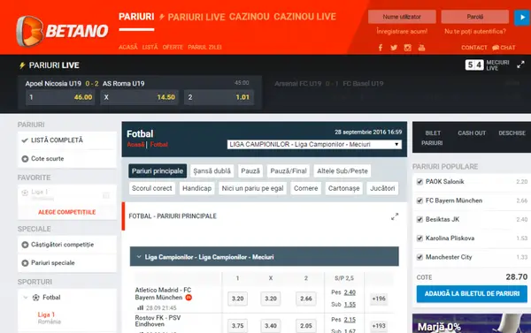 Betano cucerește pariorii din România cu cel mai bun site de pariuri online