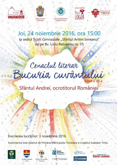 Cenaclul literar Bucuria cuvantului, cu tema: “Sfantul Andrei-ocrotitorul Romaniei"
