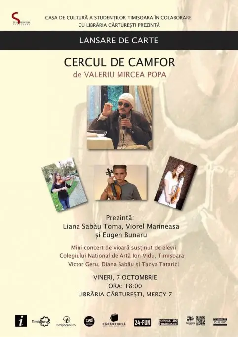 Lansare "Cercul de Camfor" - Valeriu Mircea Popa