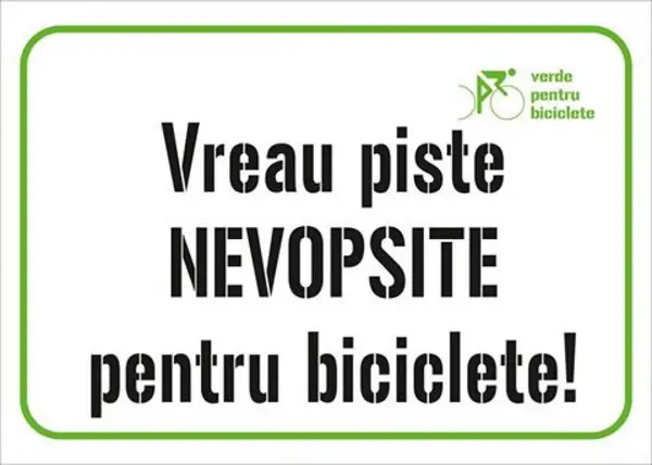 Solicitare către dl Primar Nicolae Robu - piste vopsite pentru biciclete