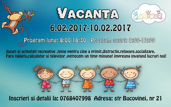 Zile de vacanta la clubul Darinur!