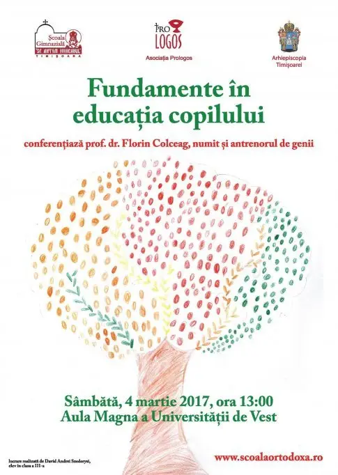 Conferinta prof. dr. Florin Colceag "Fundamente in educatia copilului"