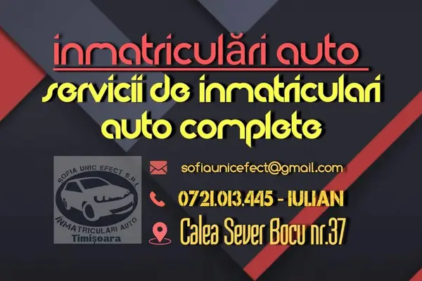 Servicii de înmatriculări auto in Calea Lipovei