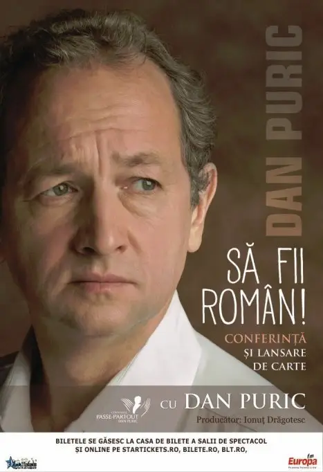 Să fii roman: Dan Puric își lansează noul volum la Timișoara