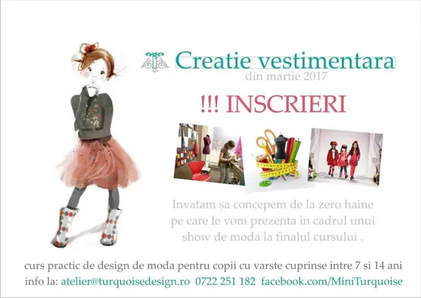 Curs creatie vestimentara pentru copii