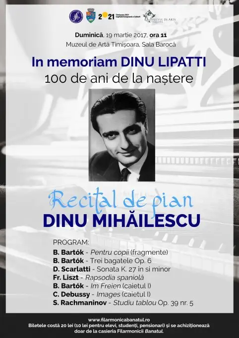 In memoriam DINU LIPATTI - 100 de ani de la naștere