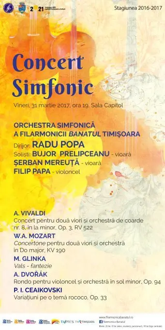 Concert Simfonic doua viori si orchestra de coarde