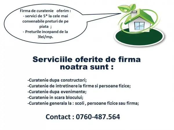 Servicii de Curatenie