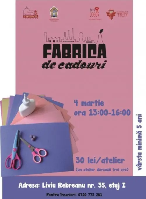 Fabrica de cadouri - 8 Martie: Cadou pentru mama