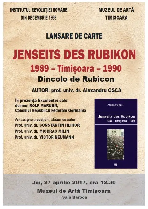 Lansare de carte - Dincolo de Rubicon