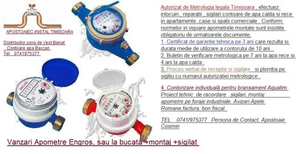 Sigilari de Apometre in Timisoara