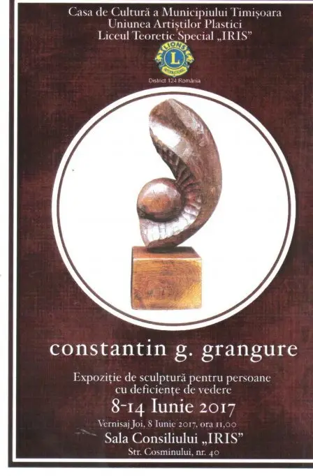 Expozitie de sculptura pentru persoane cu deficiente de vedere - Constantin G. Grangure