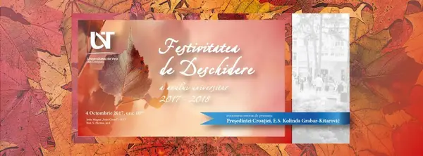 Festivitatea de Deschidere a Anului Universitar UVT