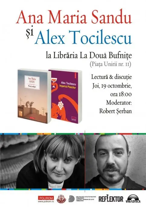 Cititorii în dialog cu Ana Maria Sandu şi Alex Tocilescu, la Timişoara