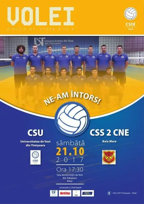 CSU Universitatea de Vest Timisoara - CSS 2 CNE Baia Mare