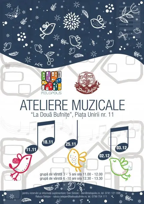 Ateliere muzicale interactive pentru copii