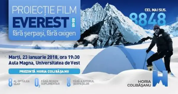Proiectie film Everest 2017. Prezinta Horia Colibasanu