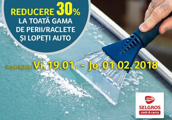 Reduceri la gama de perii/raclete si lopeti auto