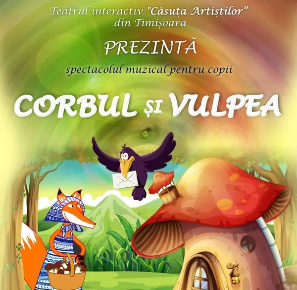 Corbul si vulpea