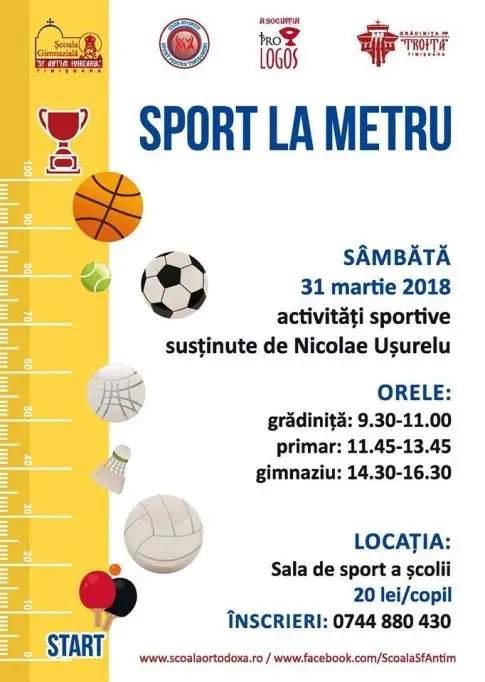 Sport la metru - Activități sportive cu Nicolae Ușurelu