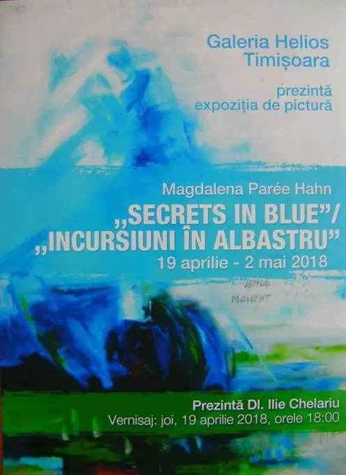 Expozitia Secrets in blue/ Incursiuni in albastru