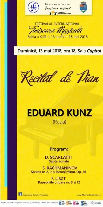 Recital de pian Eduard Kunz