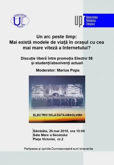 O generaţie de elită a Politehnicii timişorene, la 60 de ani de la absolvire