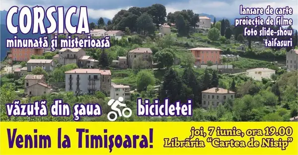 Lansare de carte - "Cu bicicleta prin Corsica", autor Alin Bonţa