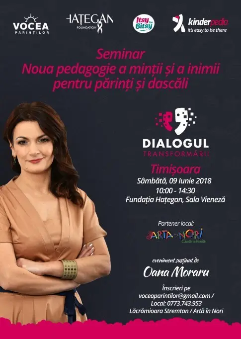 Conferinta educationala: Noua pedagogie a mintii si a inimii pentru parinți si dascali