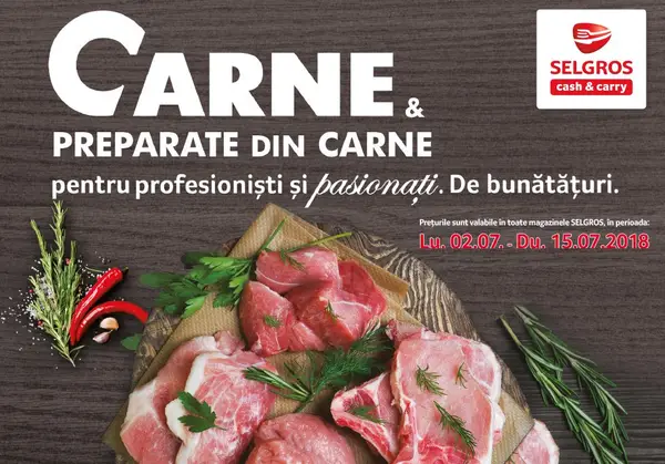 Carne si preparate din carne la Selgros Timisoara