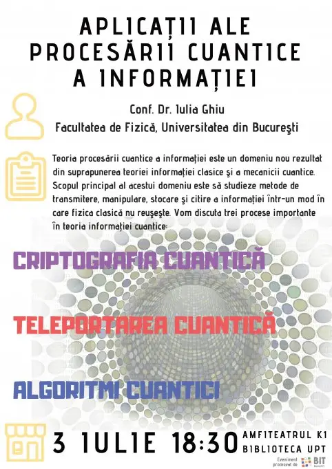 "Aplicaţii ale procesării cuantice a informaţiei"