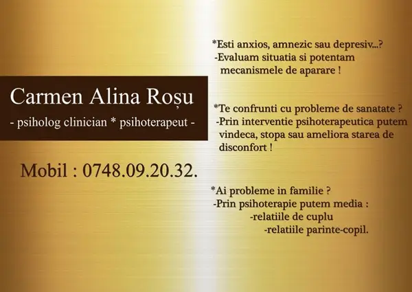 Cabinet de psihologie Carmen Alina Rosu