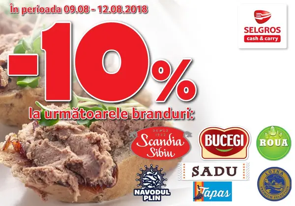 Reduceri 10% la Scandia Sibiu, Bucegi, Roua, Sadu, Lotka, Năvodul Plin şi Tapas