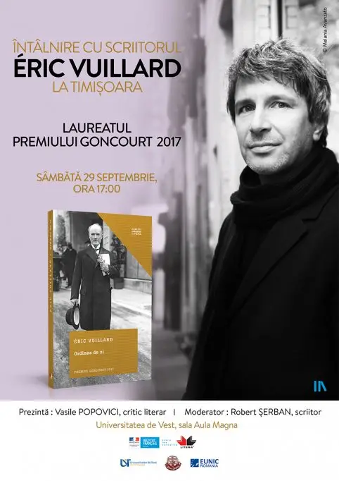 Éric Vuillard, laureatul Premiului Goncourt 2017, vine în România