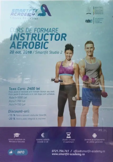 Curs de formare Instructor Aerobic